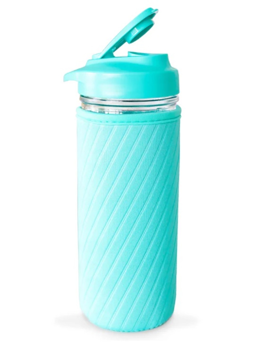 Mason Jar water bottle Masontops glass water bottle neoprene sleeve